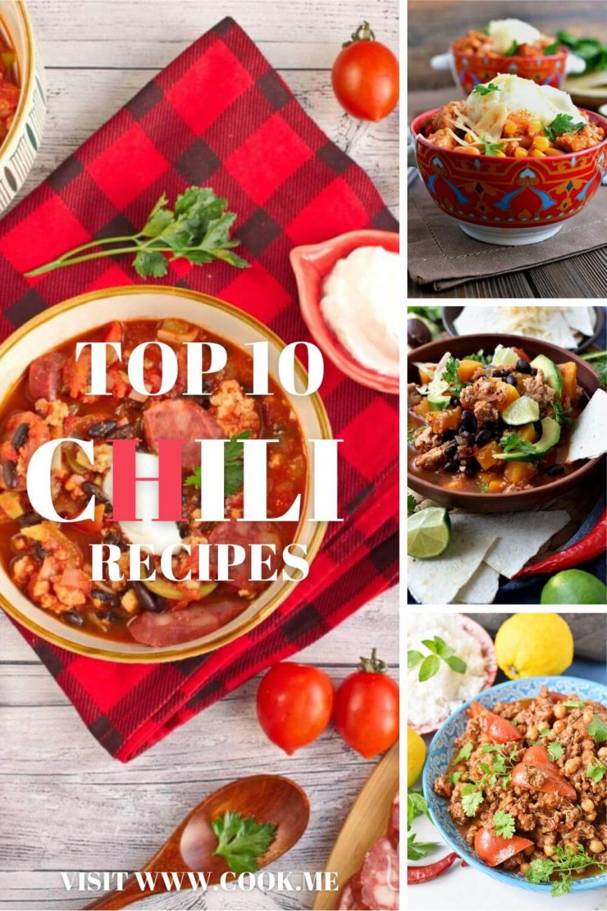 TOP 10 Chili Recipes - Best Super Bowl Chili Recipes - Best Chili Recipe