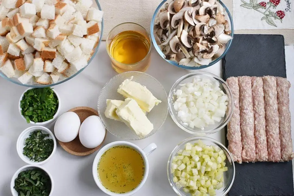 Ingredients for The Best Stuffing