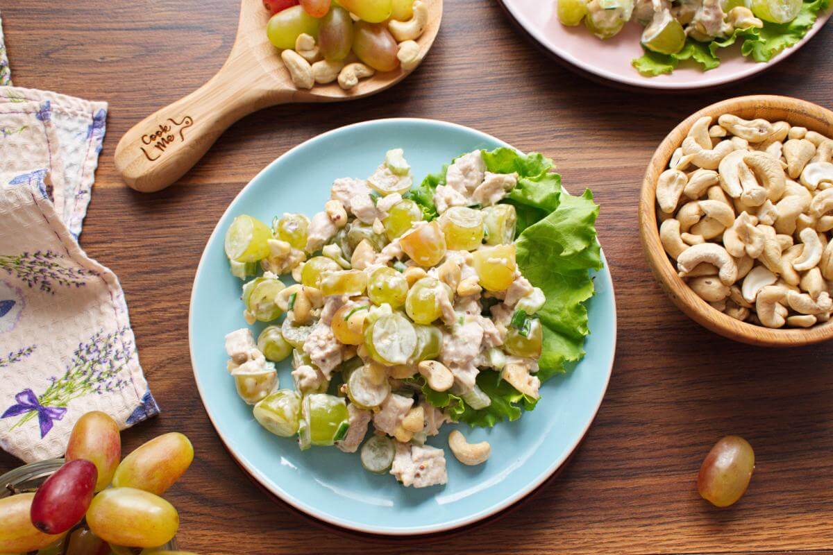 Turkey Salad with Grapes & Cashews