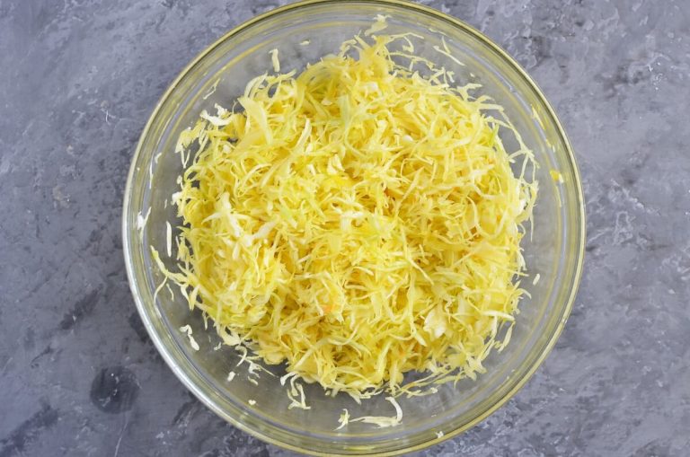 Step 3 - Turmeric Sauerkraut