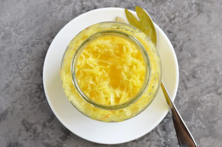 Step 6 - Turmeric Sauerkraut
