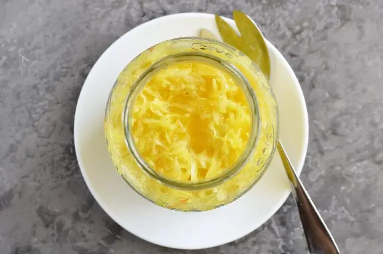 Step 6 - Turmeric Sauerkraut