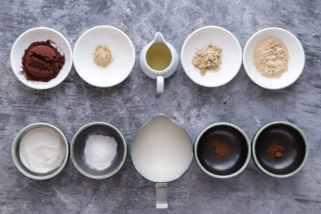 Ingredients for Adaptogenic Hot Chocolate