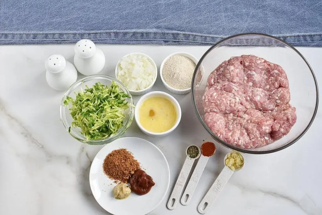 Ingredients for Amazing Zucchini Meatloaf