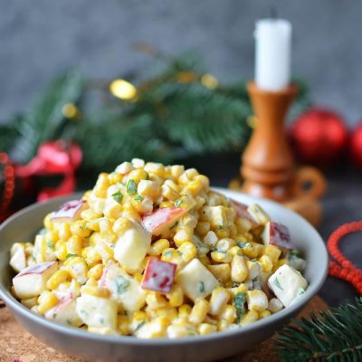 Apple and Corn Salad Recipe-How To Make Apple and Corn Salad-Delicious Apple and Corn Salad