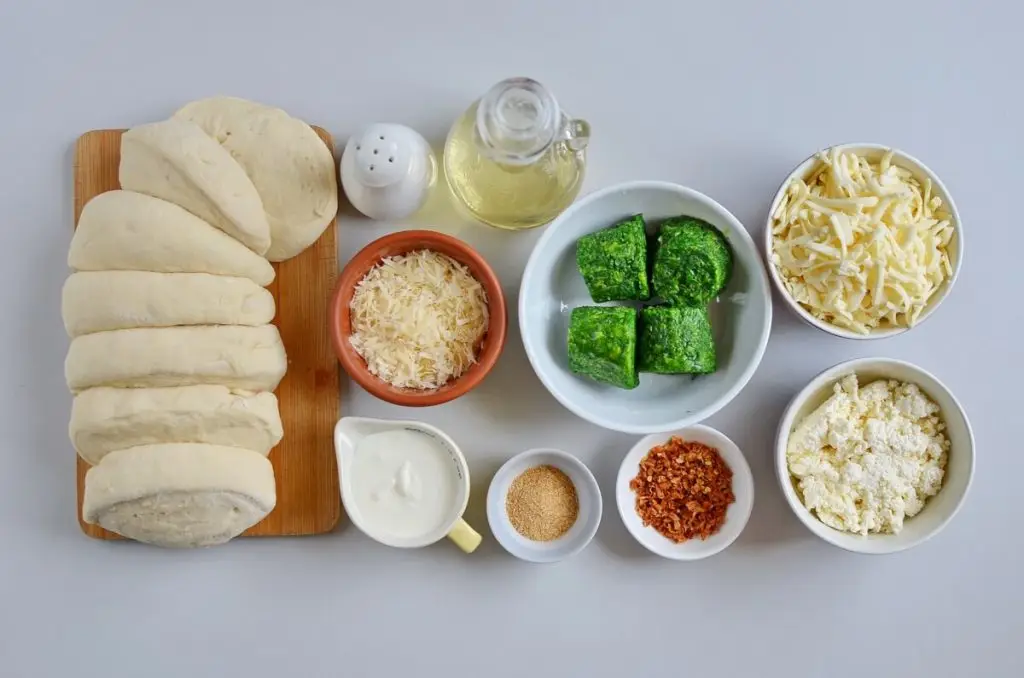 Ingredients for Baked Biscuit Wreath Dip