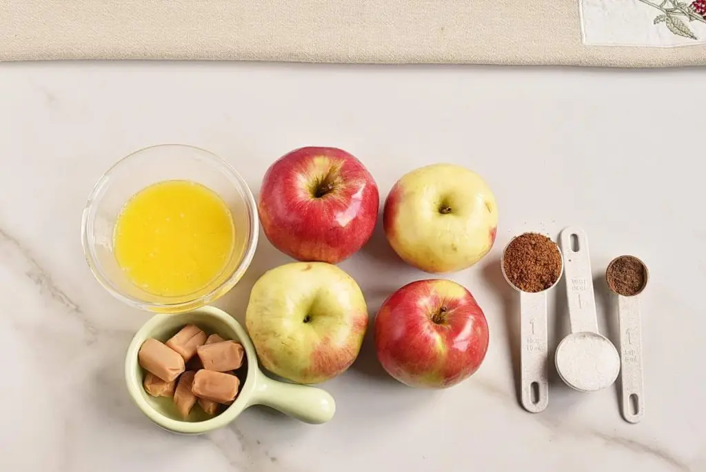 Ingredients for Bloomin’ Apples