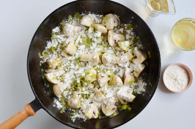 Step 8 - Braised Chicken Thighs with Mushrooms and Leeks