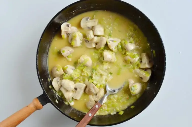 Step 8 - Braised Chicken Thighs with Mushrooms and Leeks