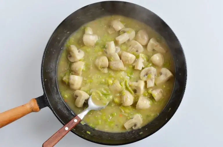Step 8 - Braised Chicken Thighs with Mushrooms and Leeks