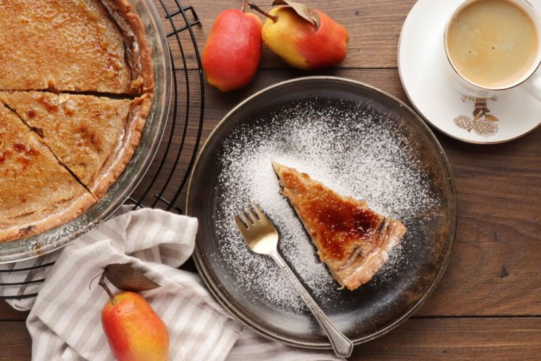 Step 11 - Bruleed Coffee and Pear Tart