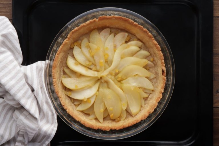 Step 5 - Bruleed Coffee and Pear Tart