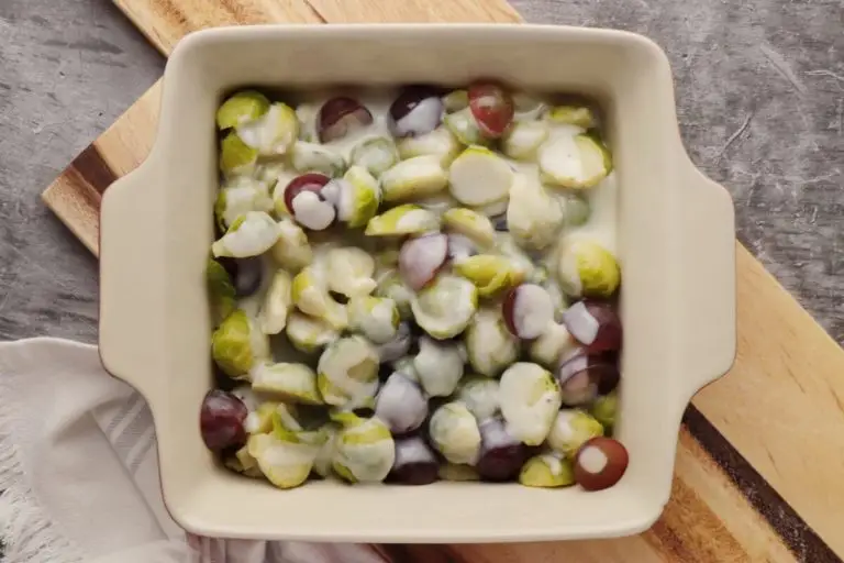 Step 5 - Brussels Sprouts and Grapes au Gratin