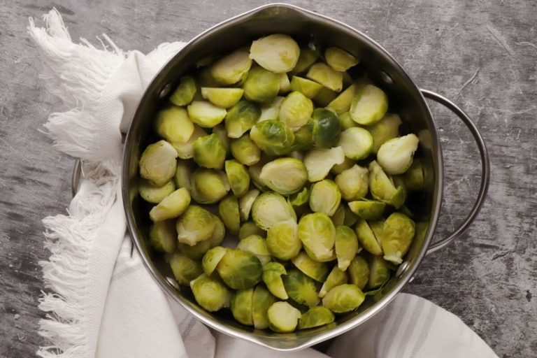 Step 2 - Brussels Sprouts and Grapes au Gratin