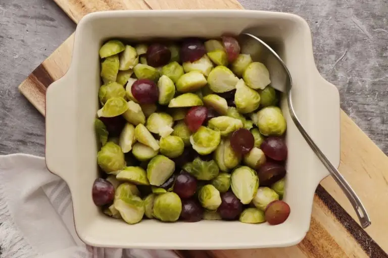 Step 3 - Brussels Sprouts and Grapes au Gratin