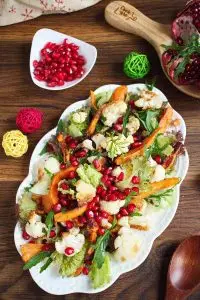Christmas Sweet Potato & Cauliflower Salad