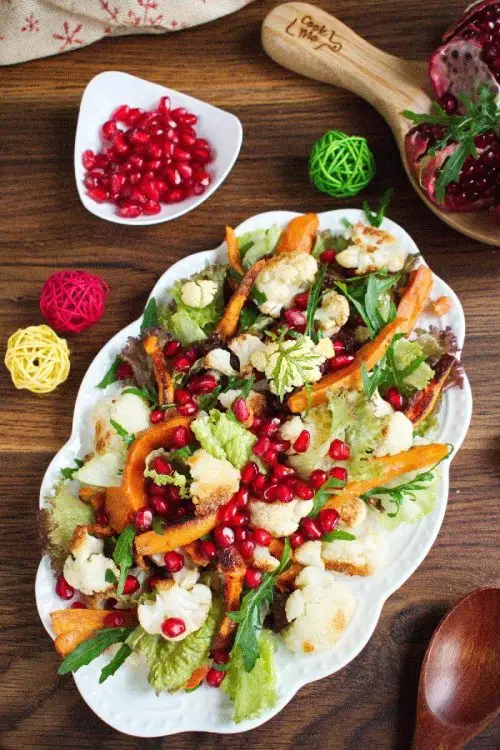 Christmas Sweet Potato & Cauliflower Salad