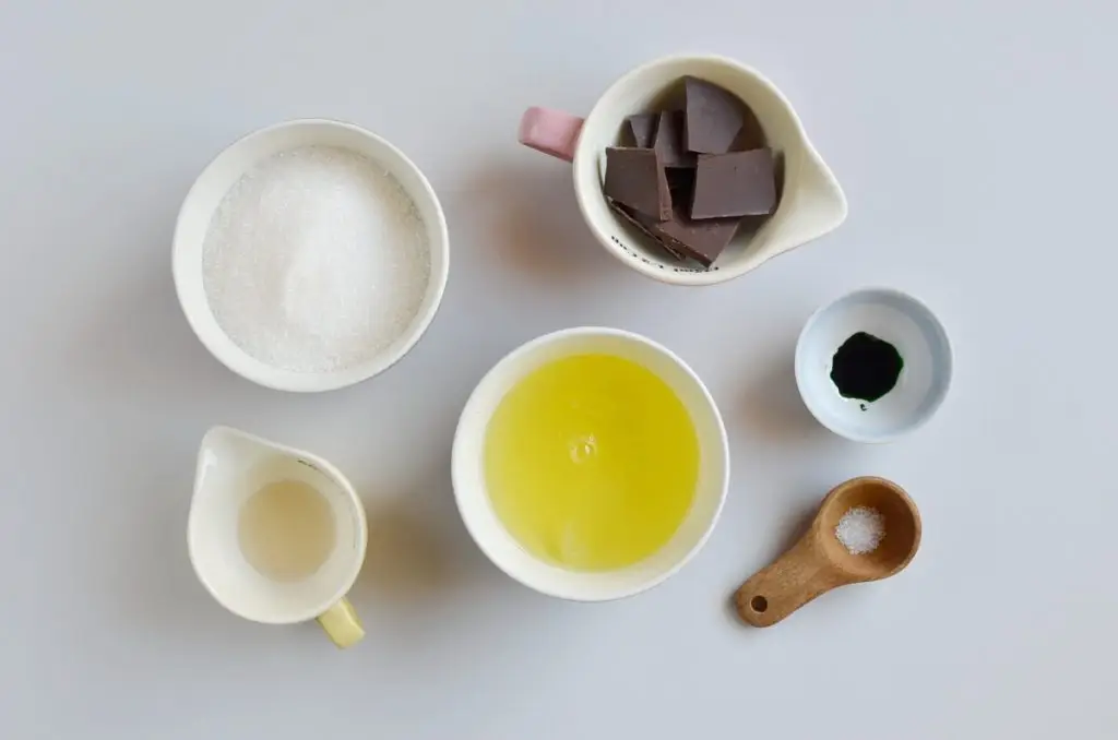 Ingredients for Christmas Tree Meringue Cookies