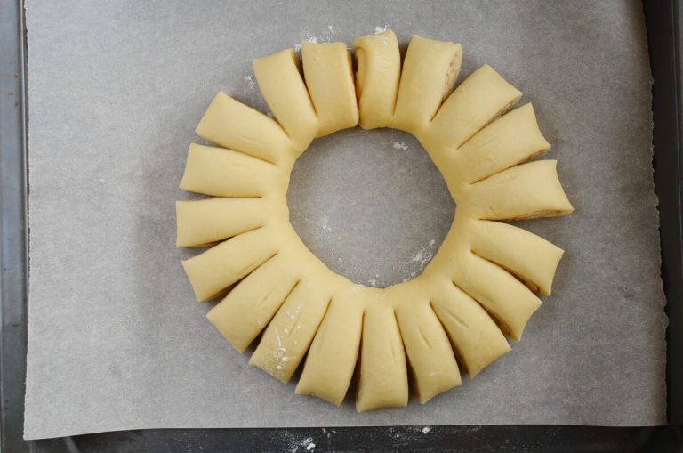 Step 11 - Cinnamon Roll Wreath