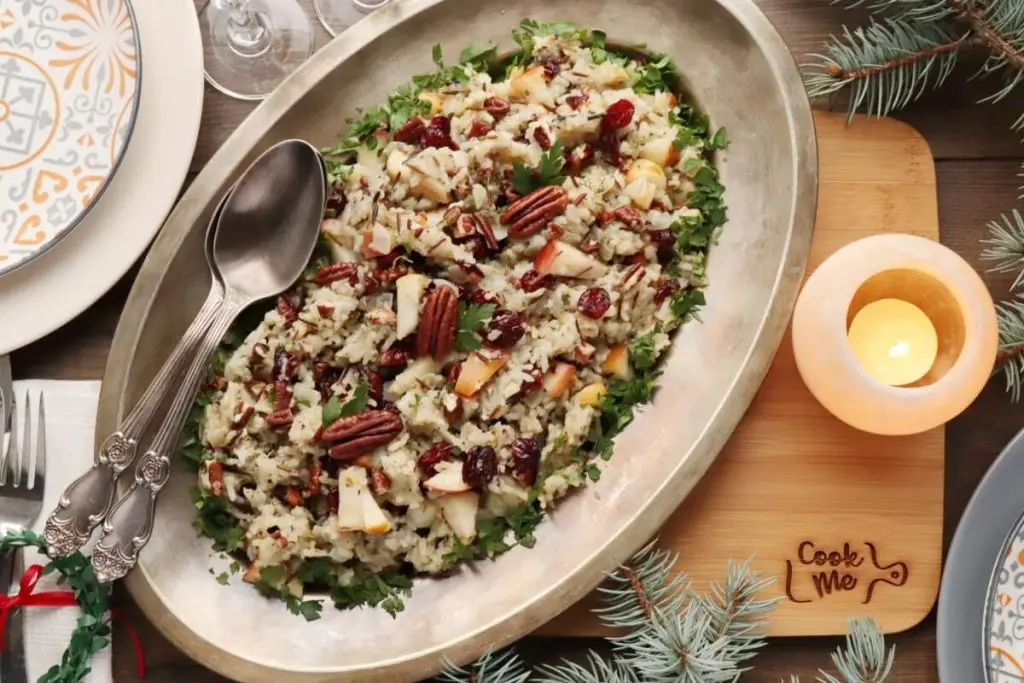 Cranberry Apple Pecan Wild Rice Pilaf