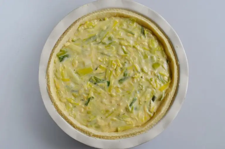 Step 9 - Creamed Leek Tart
