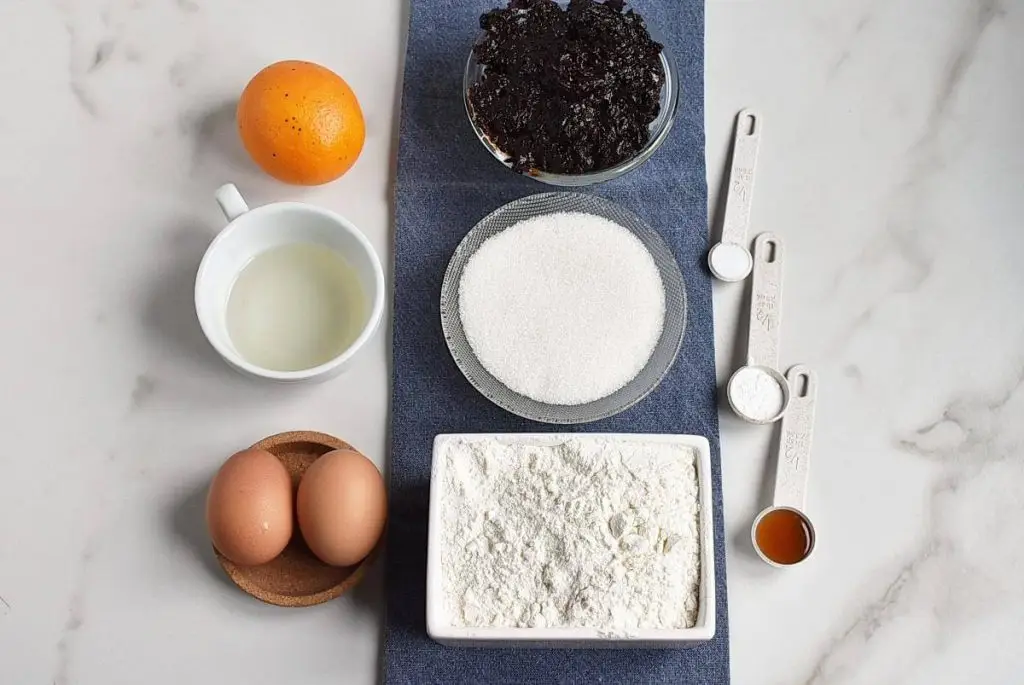 Ingredients for Dairy Free Hamantaschen