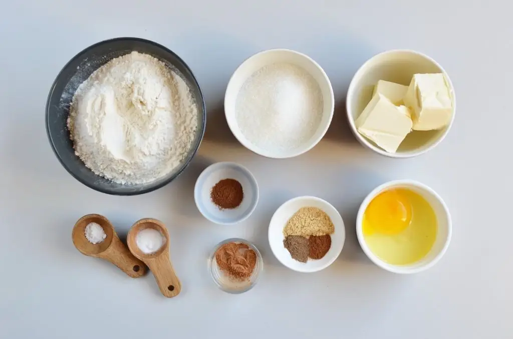 Ingredients for Dutch Pepernoten Cookies