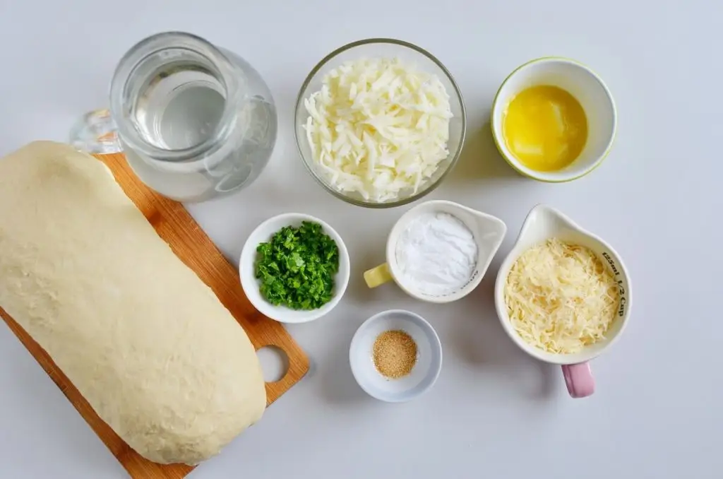 Ingredients for Garlic Parmesan Pretzels