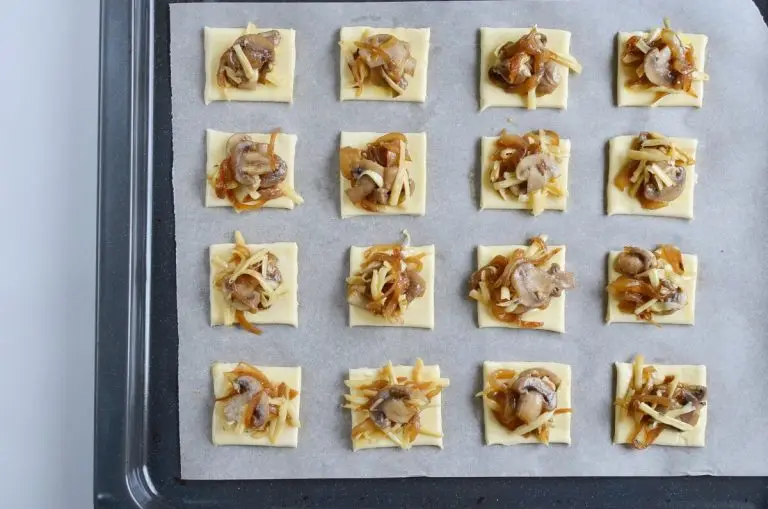 Step 10 - Gruyere, Mushroom & Caramelized Onion Bites