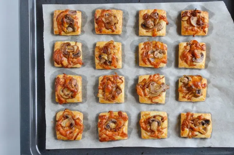 Step 11 - Gruyere, Mushroom & Caramelized Onion Bites