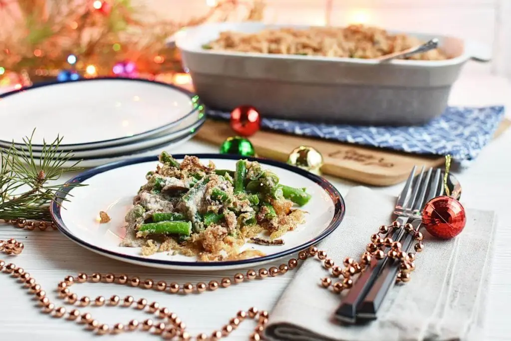 Healthy Vegan Green Bean Casserole