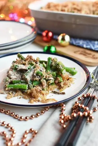 Healthy Vegan Green Bean Casserole