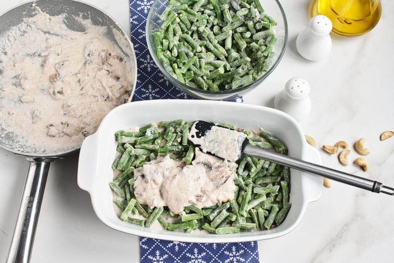 Step 6 - Healthy Vegan Green Bean Casserole