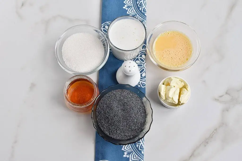 Ingredients for Homemade Poppy Seed Filling