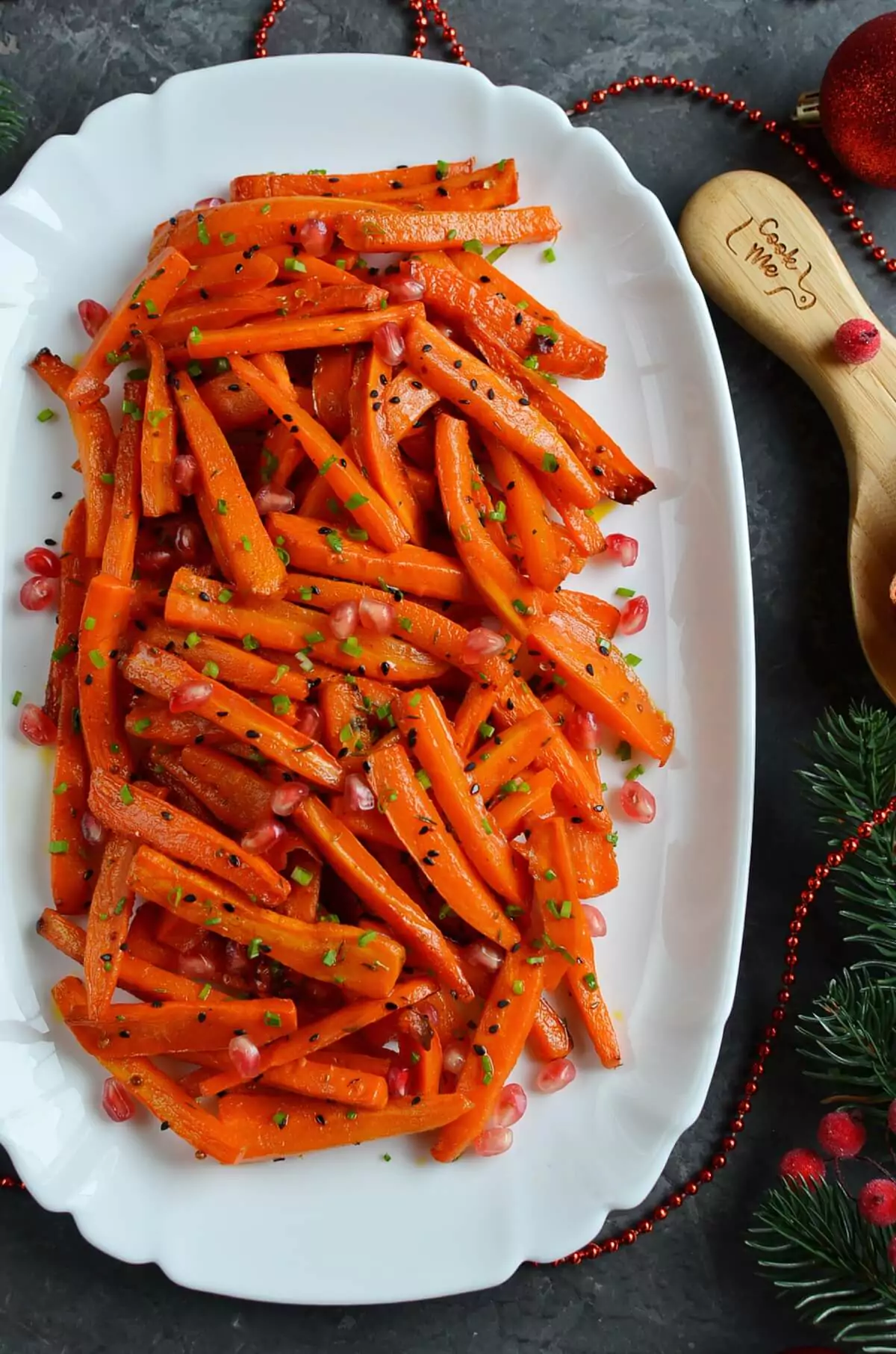 Honey Maple Roasted Carrots