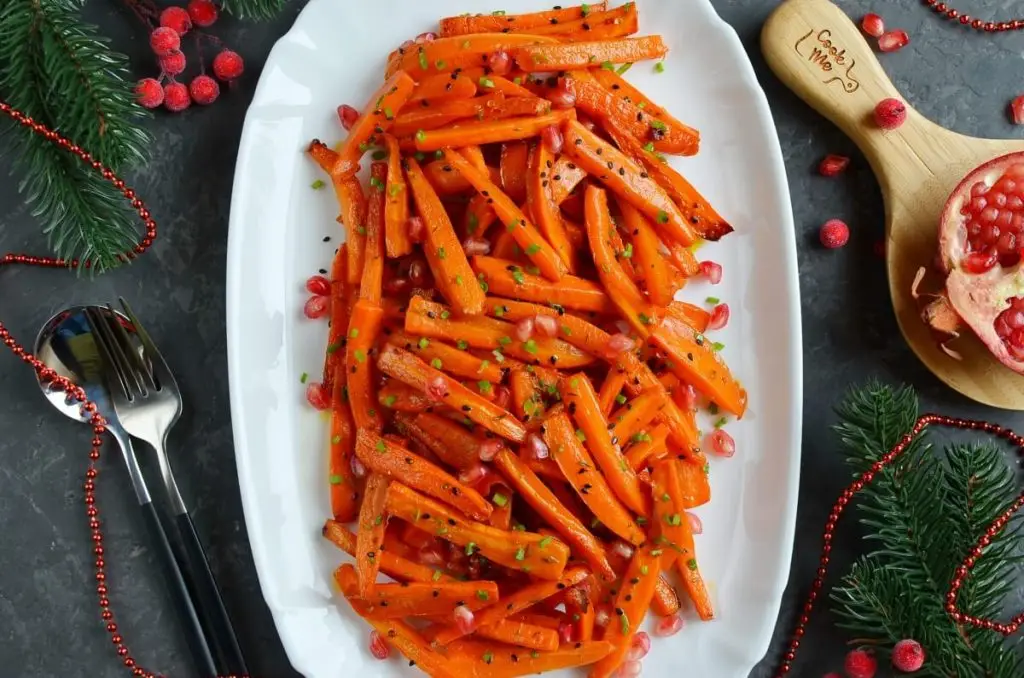 Honey Maple Roasted Carrots