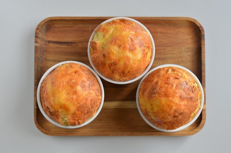 Step 9 - Leek, Potato & Cheese Souffle