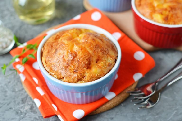 Step 10 - Leek, Potato & Cheese Souffle