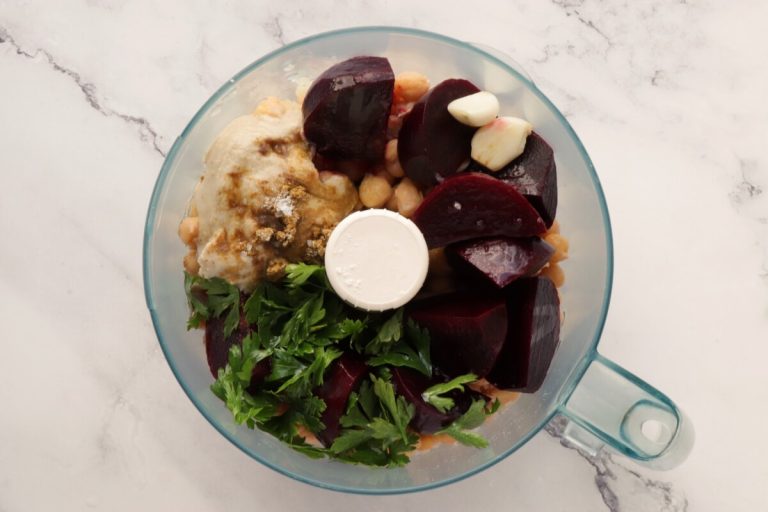 Step 2 - Lemon Beet Hummus