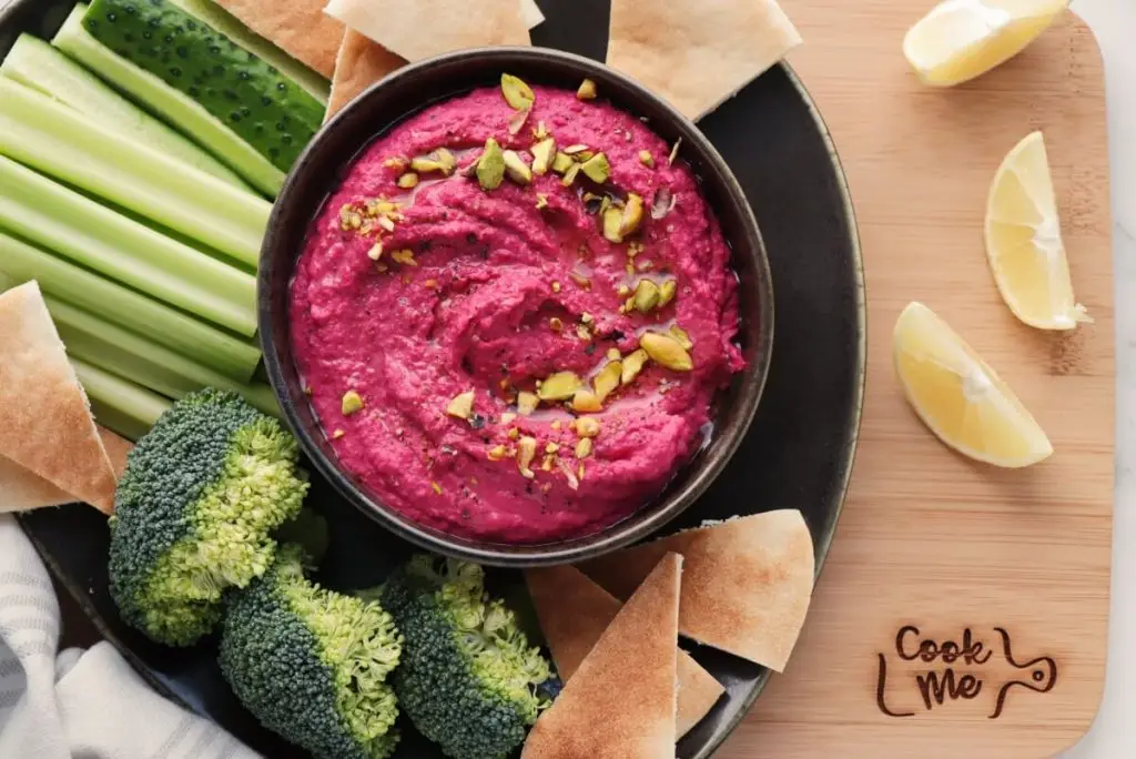 Lemon Beet Hummus