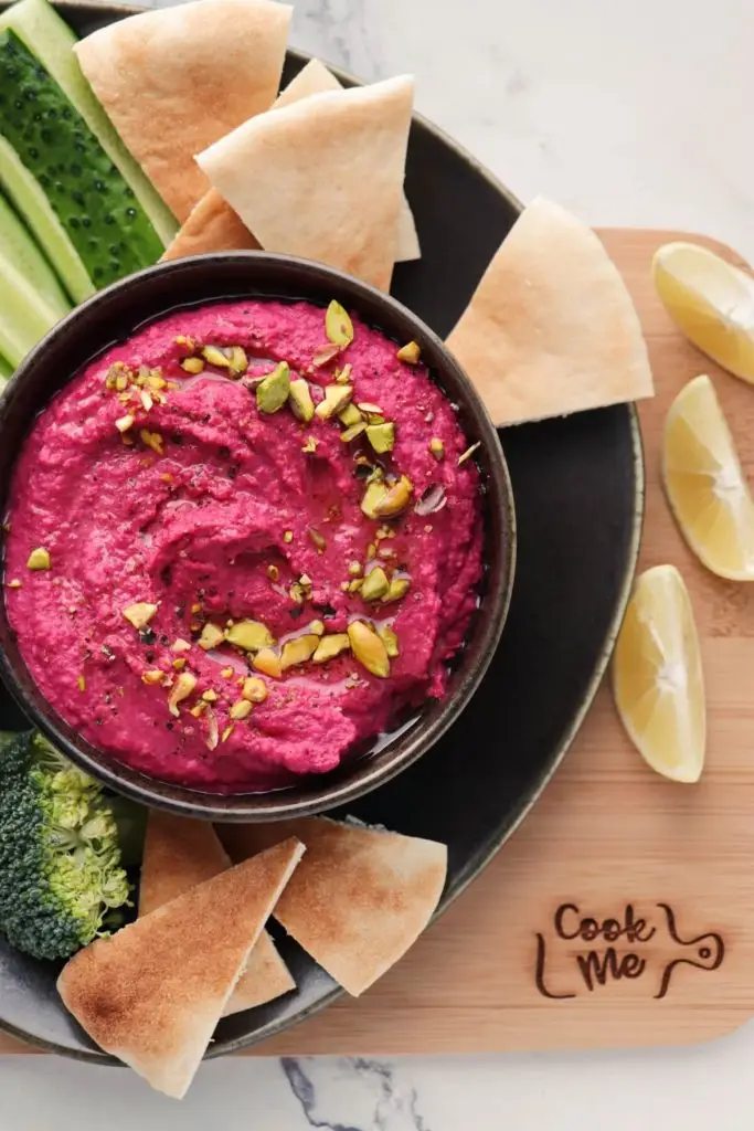 Lemon Beet Hummus