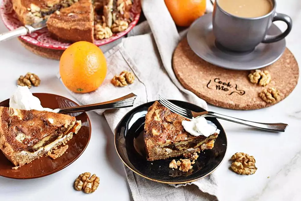Malted Walnut Pie