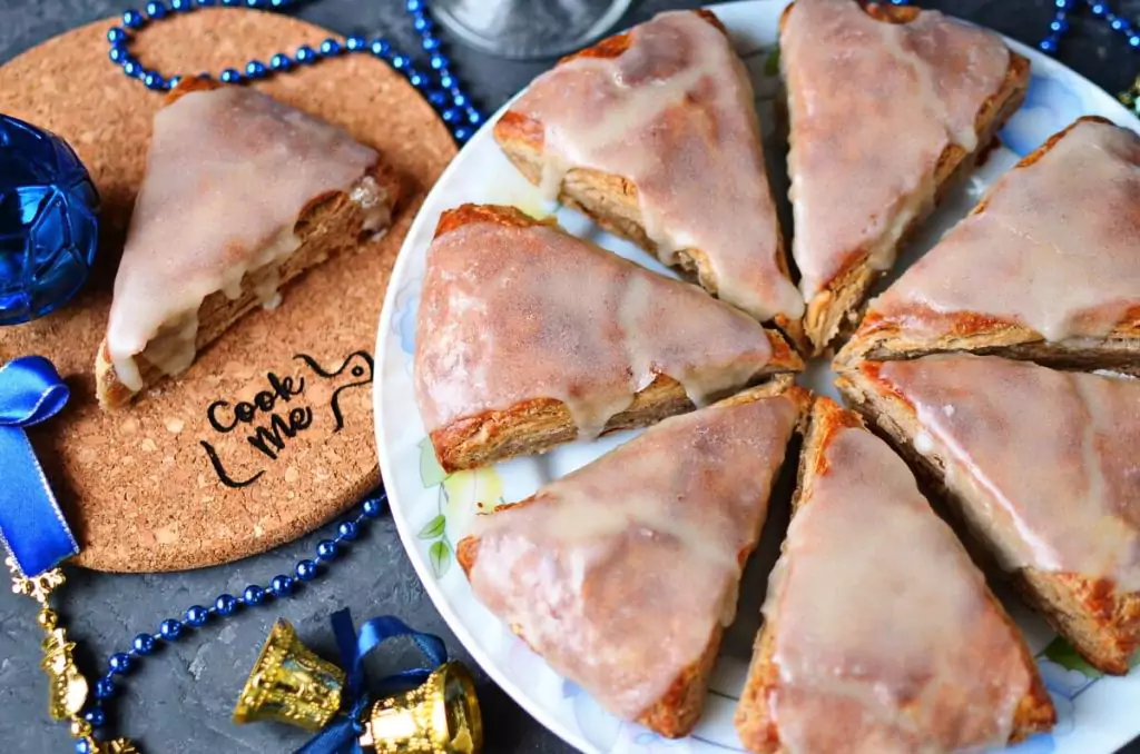 Maple Glazed Gingerbread Scones