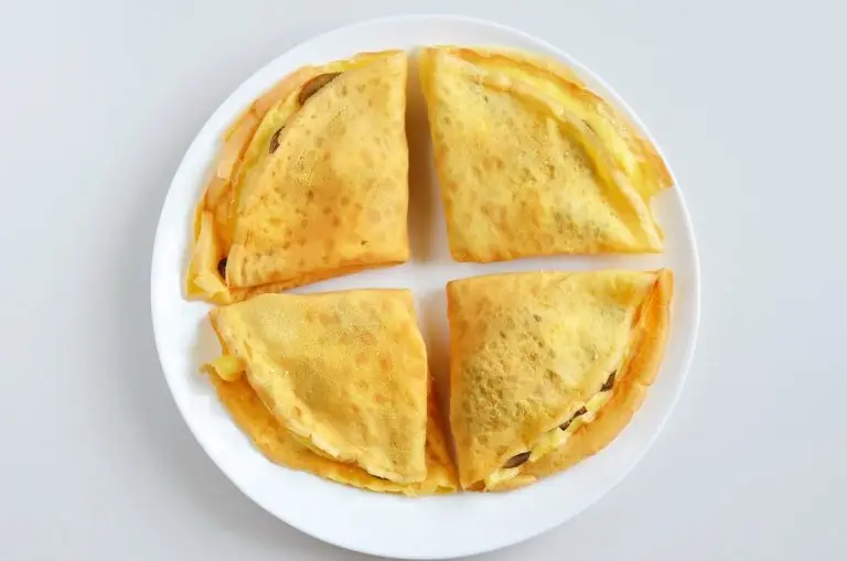 Step 8 - Mushroom Ham and Goat’s Cheese Pancakes