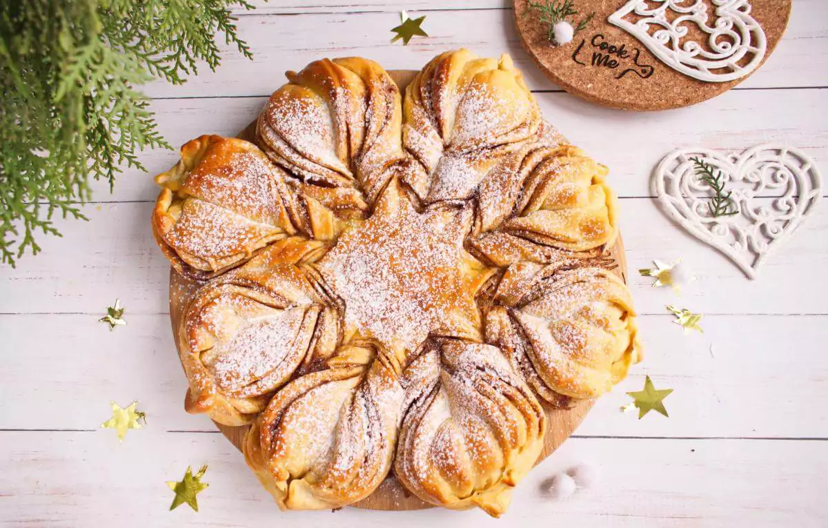 New Years Star Bread recipe - Swedish Cinnamon Star Bread - How to make Star Bread