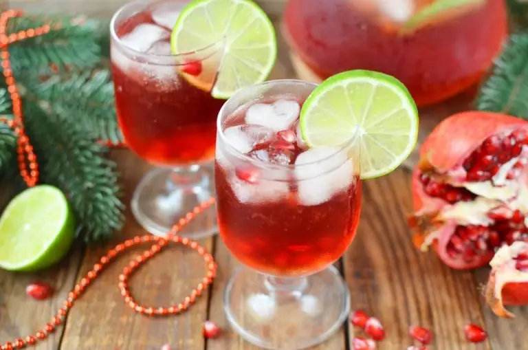Step 5 - Pomegranate Lime Spritzer (Non-Alcoholic)