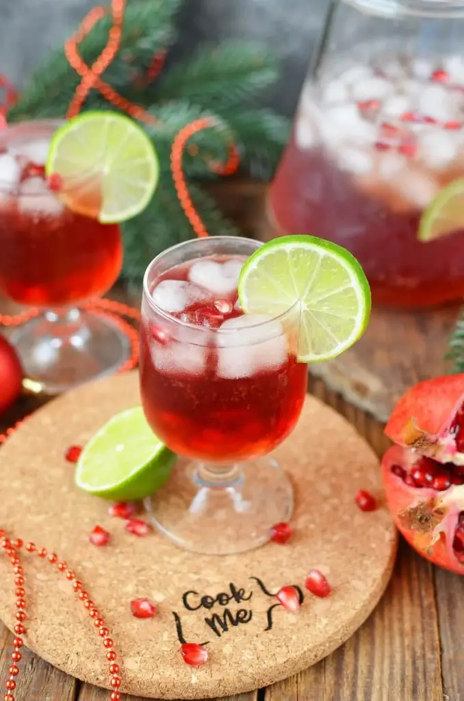 Pomegranate Lime Spritzer (Non-Alcoholic)