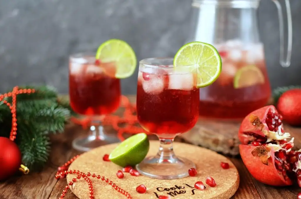 Pomegranate Lime Spritzer (Non-Alcoholic)