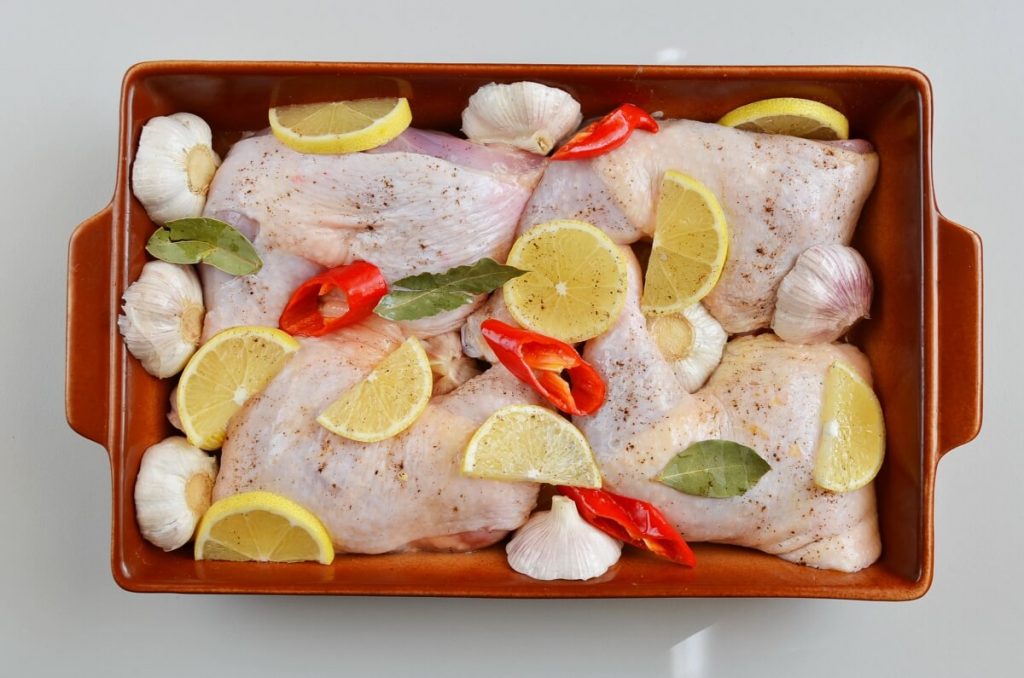Roast Chicken Legs with Lots of Garlic recipe - step 5