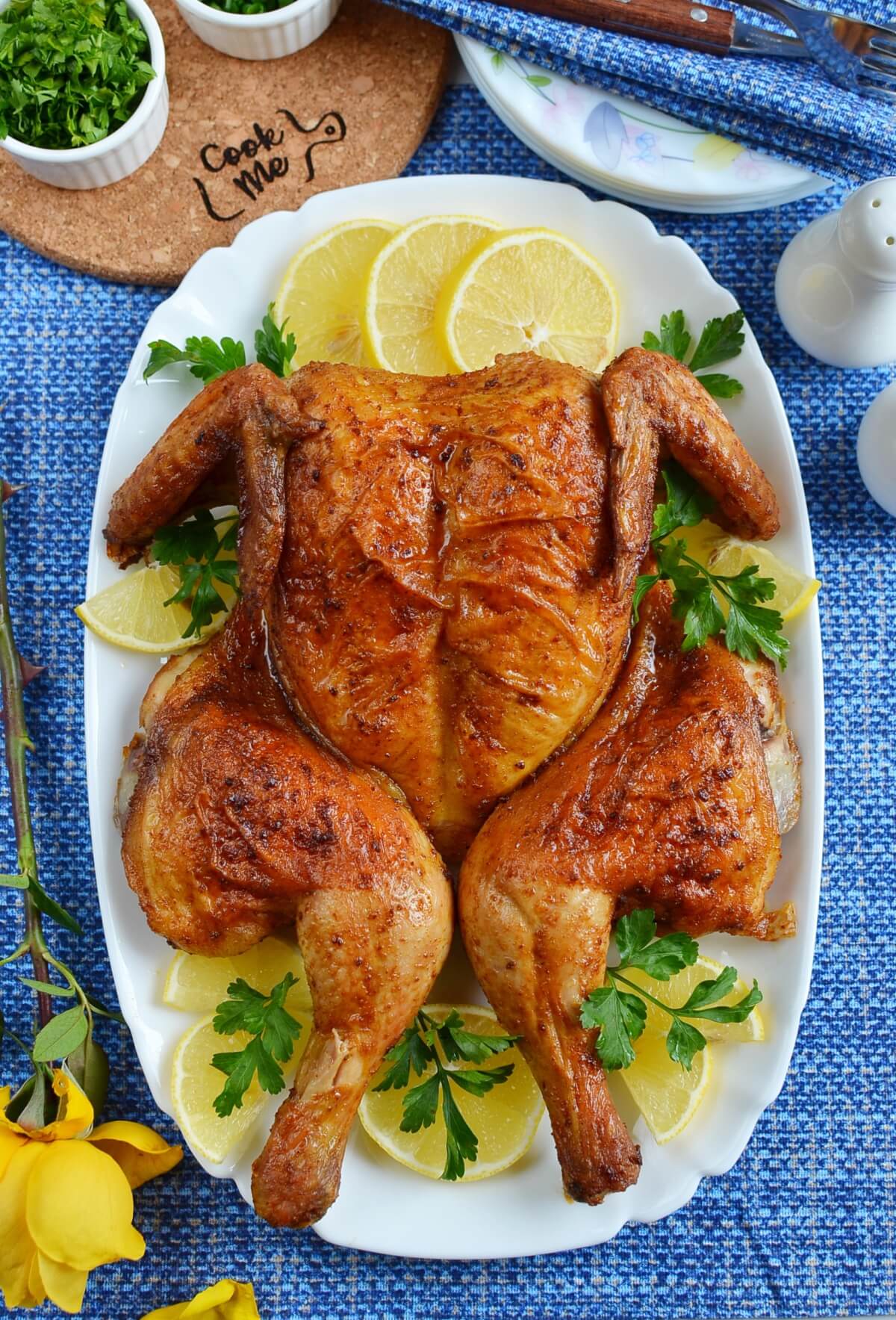 Butterflied Roast Chicken Recipe Cook.me Recipes